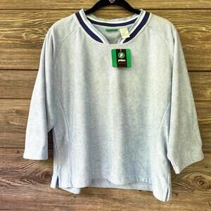 Prince Tennis Blue Navy Trim Top Workout Sport Active